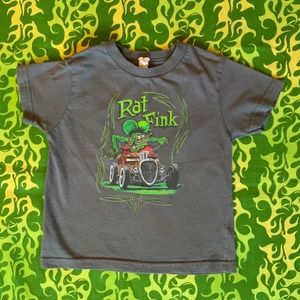 RAT FINK Vintage Style Print Kids T-Shirt Ed Roth HOT ROD Mickey Mouse